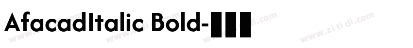 AfacadItalic Bold字体转换
